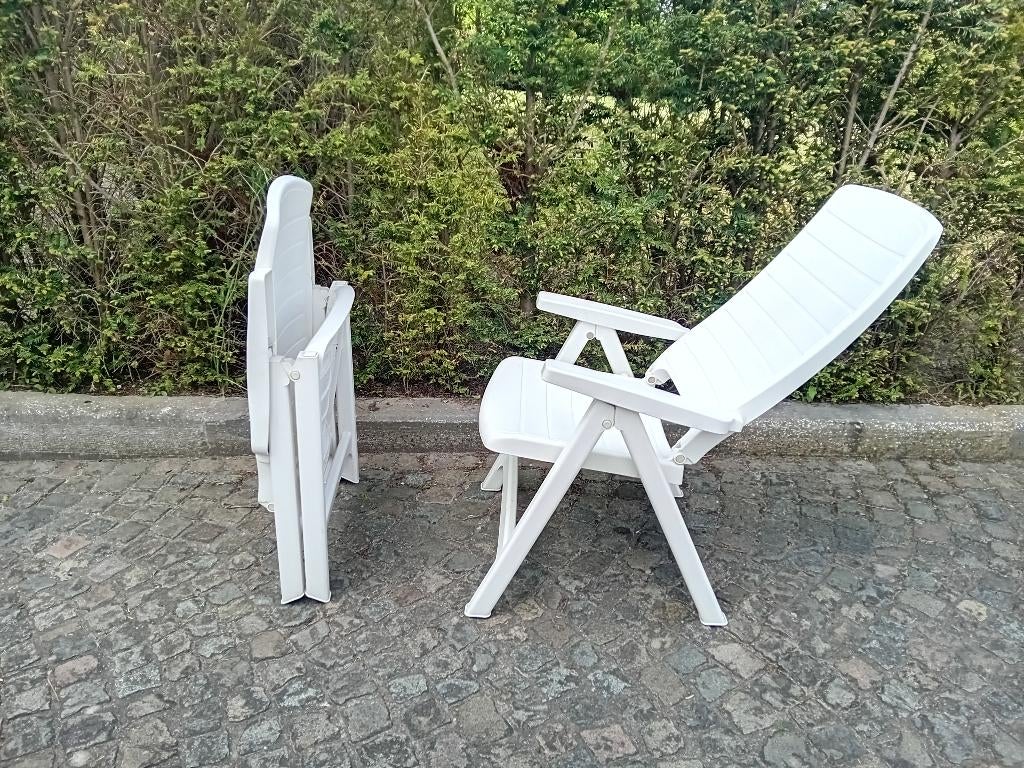 Tuinzetel, Jardin & Terrasse, Chaises de jardin, Enlèvement, Utilisé, Synthétique, Ajustable