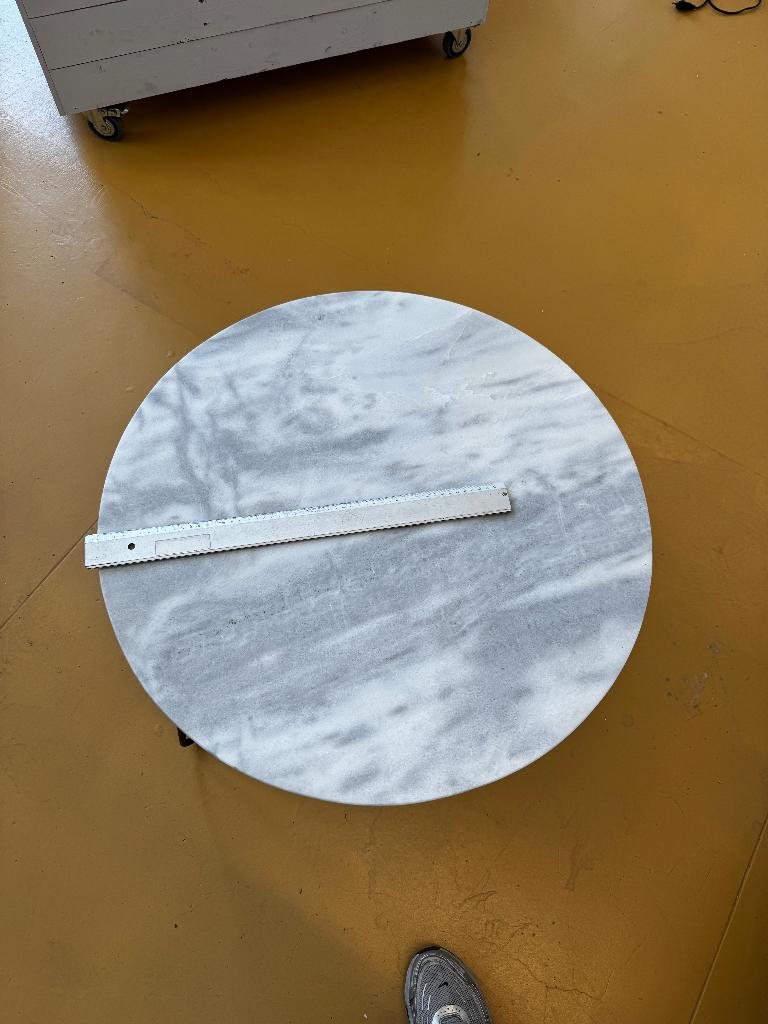 Marmeren Salontafel Set, Ophalen, Gebruikt, 50 tot 100 cm, Rond