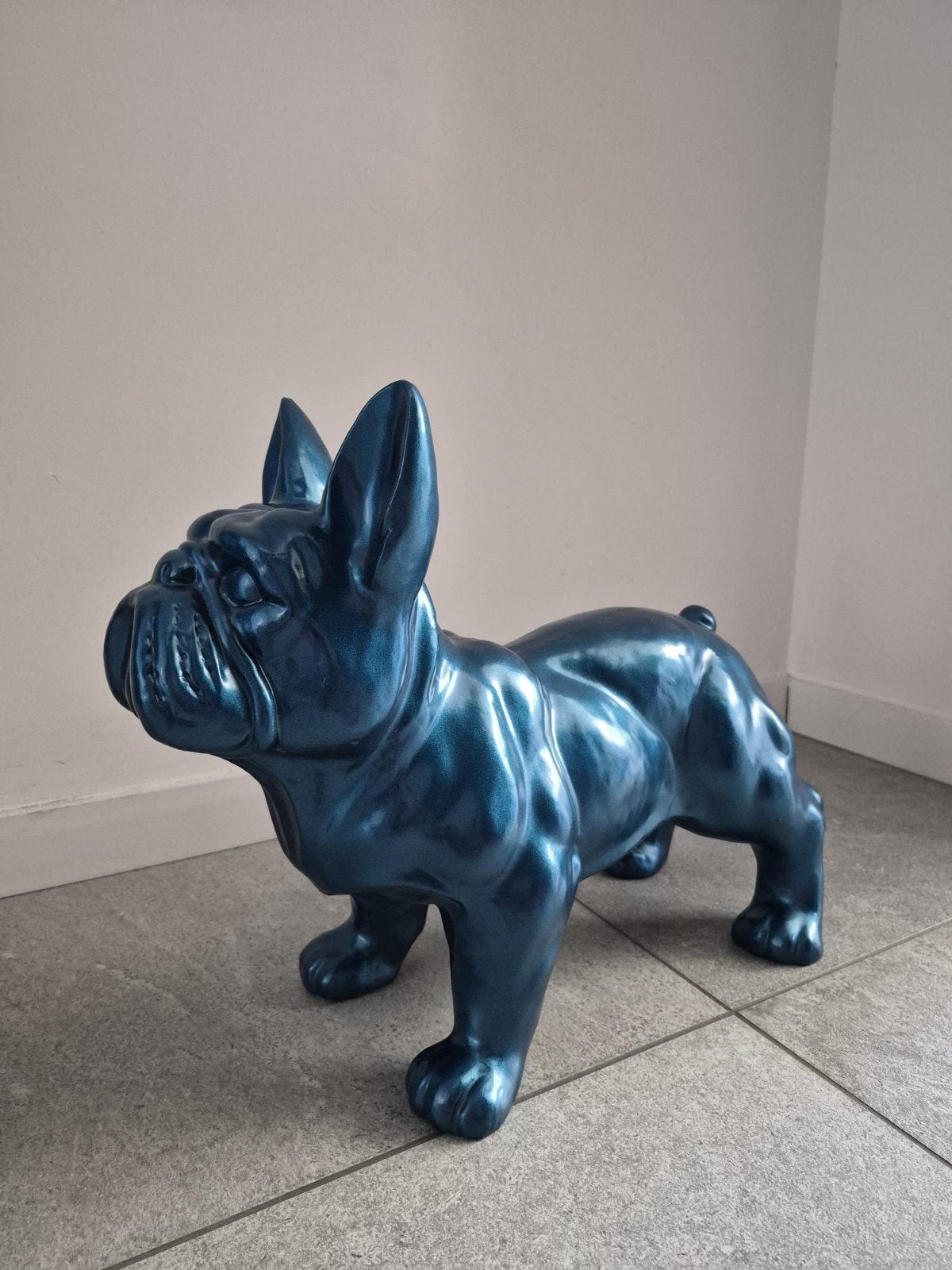Franse Bulldog beeld decoratie, Ophalen, Zo goed als nieuw, Dier