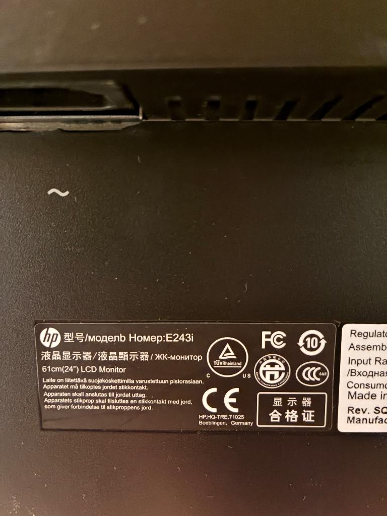 Computer Scherm HP E243i, Hp, Full HD, Zo goed als nieuw, Overige typen