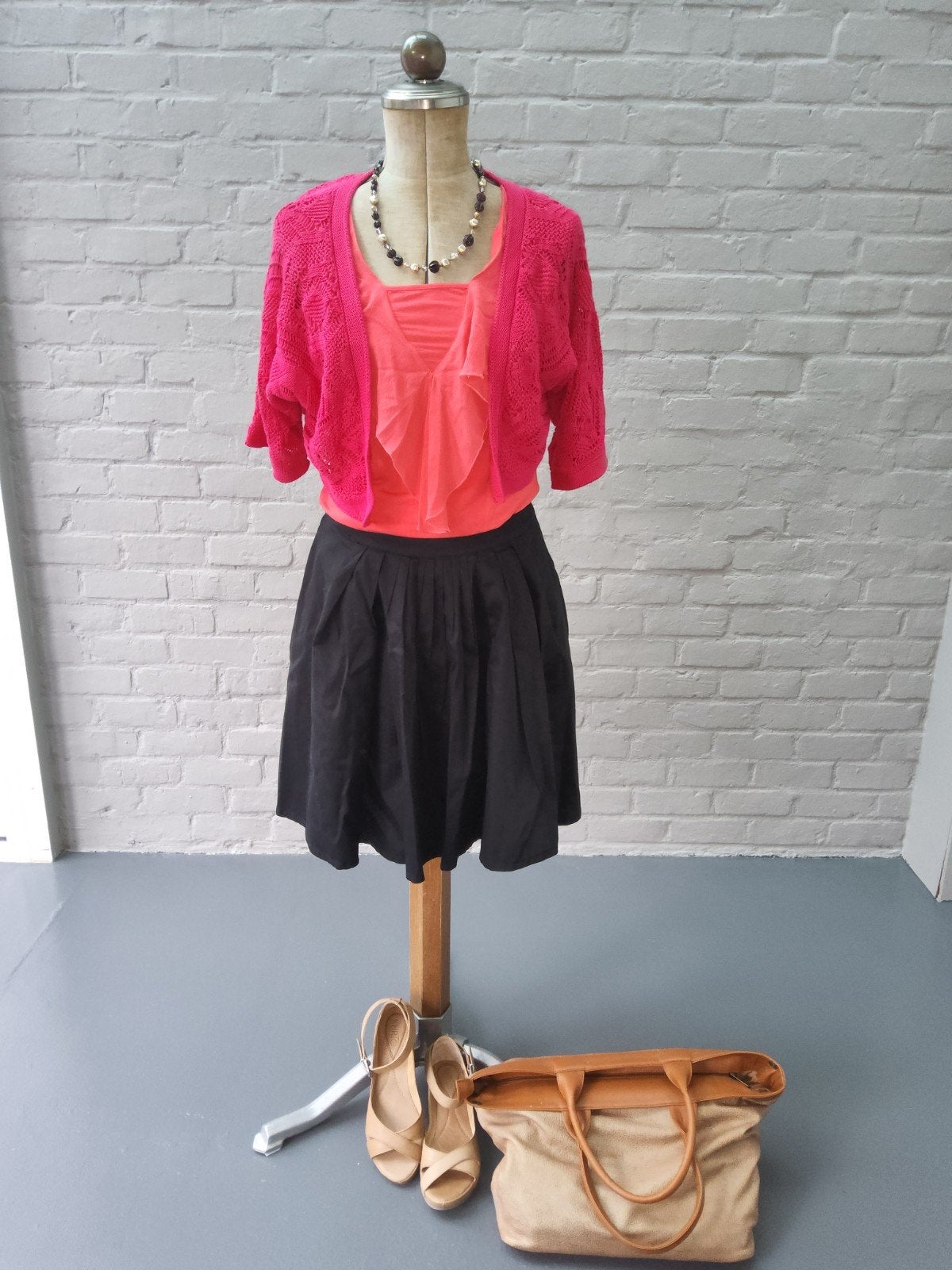 Fuchsia bolero ajouré, Kleding | Dames, Yest, Ophalen of Verzenden, Zo goed als nieuw, Maat 38/40 (M)