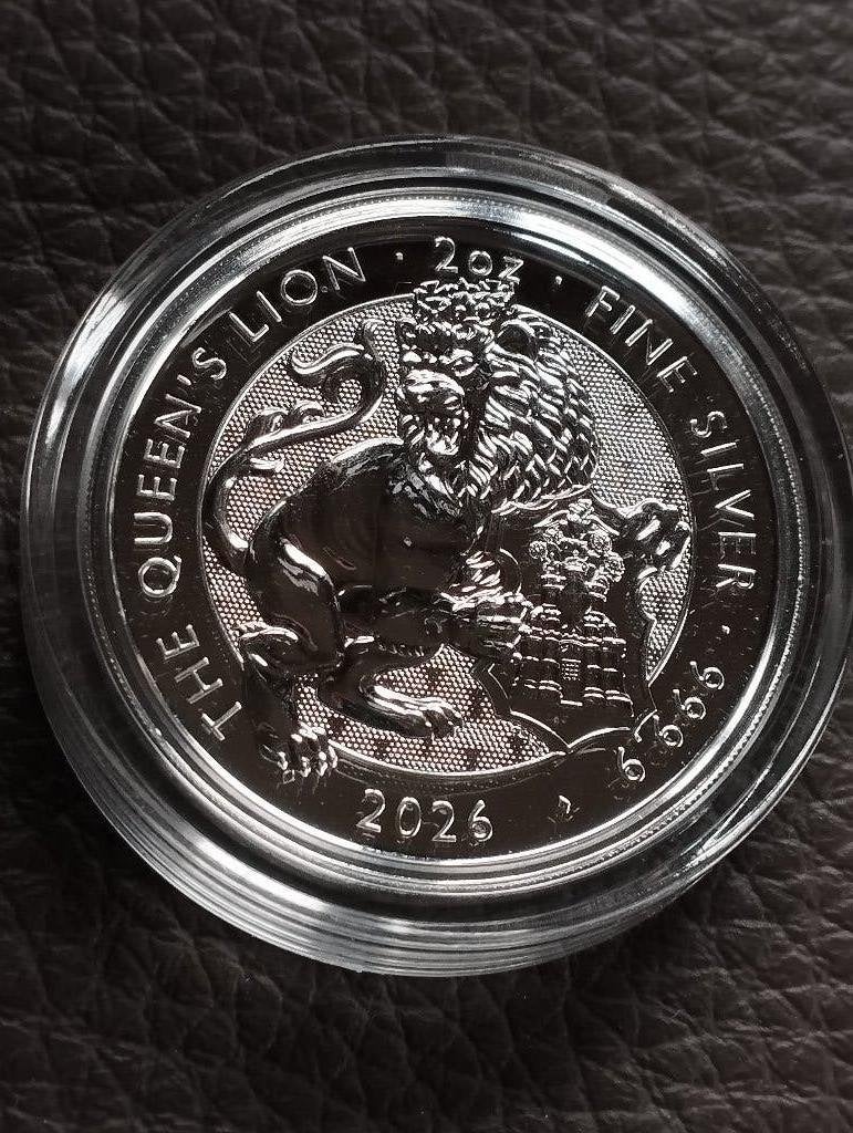 2 oz. 999 zilver Queen's Lion, Timbres & Monnaies, Métaux nobles & Lingots, Enlèvement ou Envoi, Argent