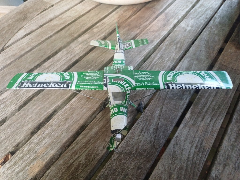 Objet publicitaire Heineken : ancien avion en étain, Collections, Enlèvement ou Envoi