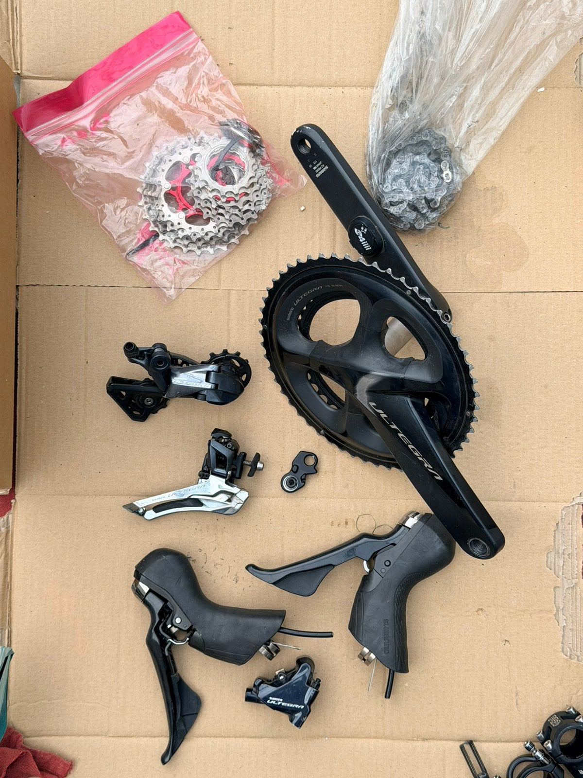 Shimano R8000 groepset (4iiii powermeter crank), Ophalen of Verzenden, Zo goed als nieuw