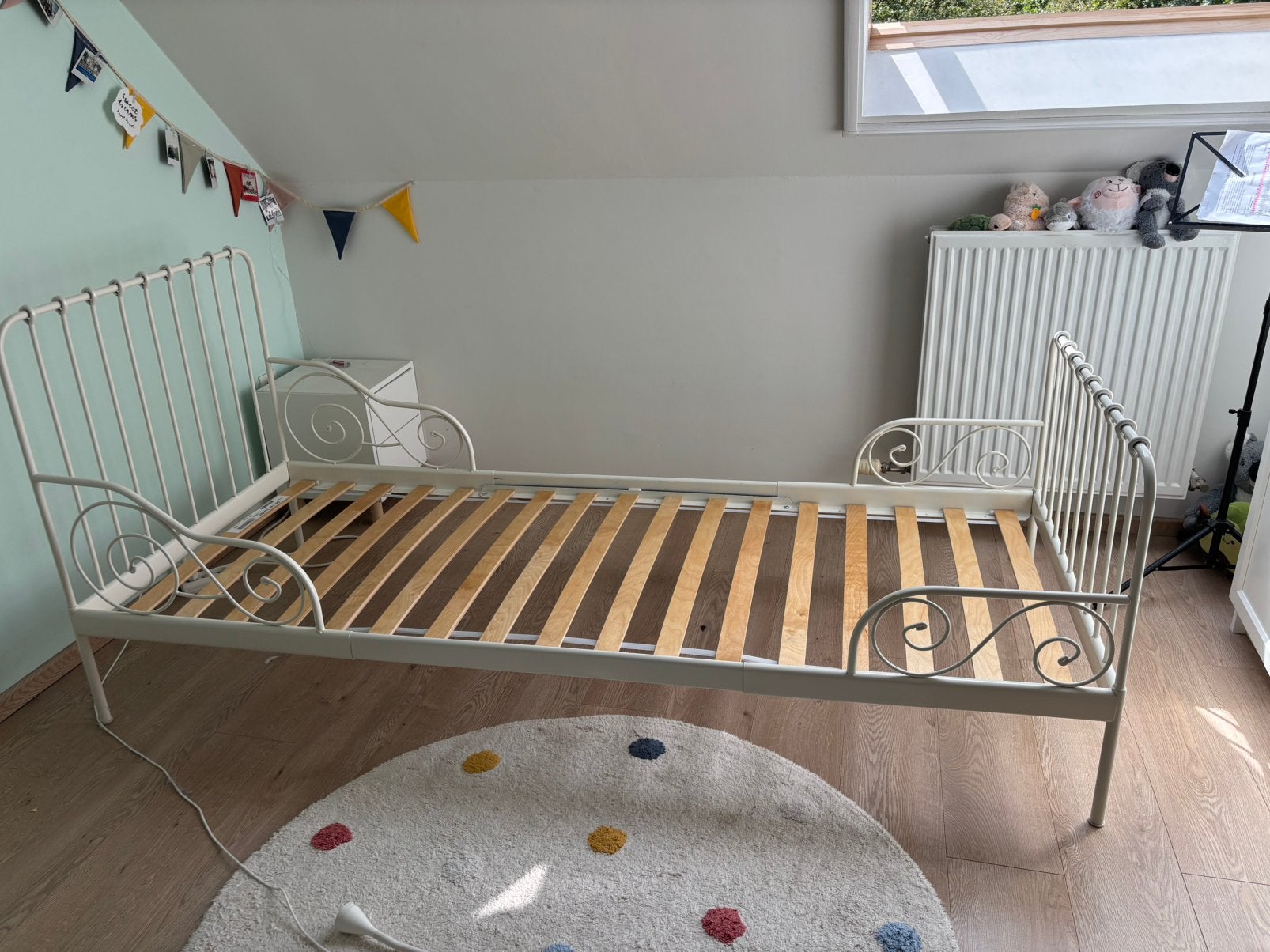 Meegroeibed, Ophalen, 70 tot 85 cm, Zo goed als nieuw, Lattenbodem