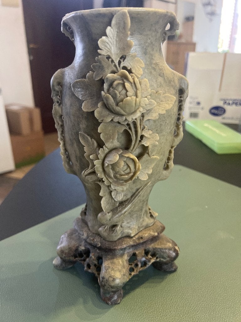 Chinees spekstenen Vaasje, Antiek en Kunst, Ophalen