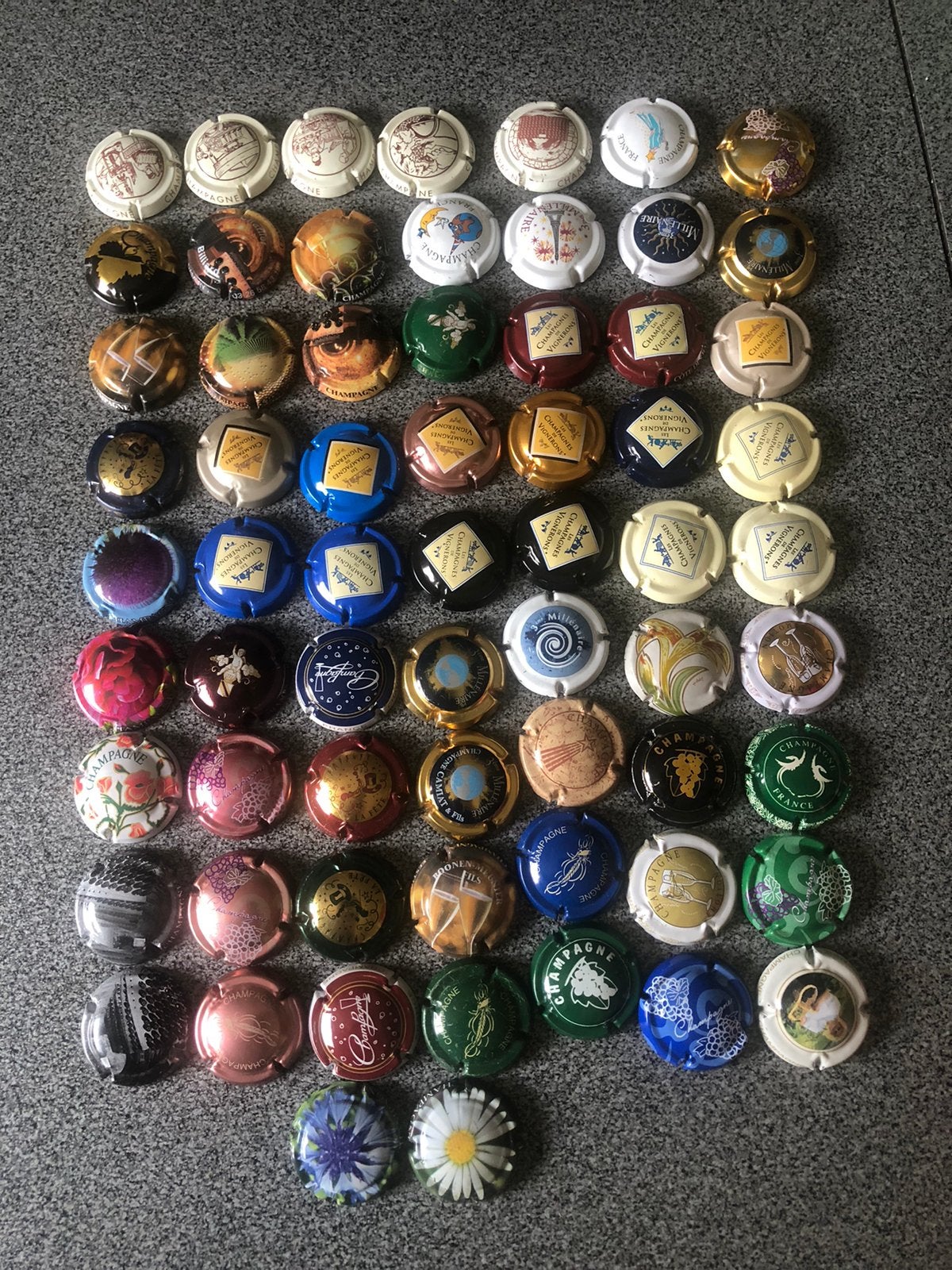 Champagnecapsules champagne capsules lot, Verzamelen, Ophalen, Zo goed als nieuw