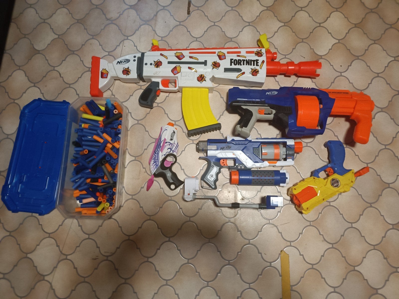 nerf wapens, Ophalen, Gebruikt