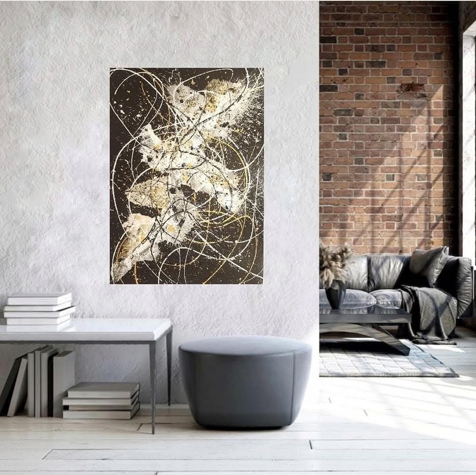 Tableau unique moderne, Antiquités & Art, Art | Peinture | Abstraite, Enlèvement