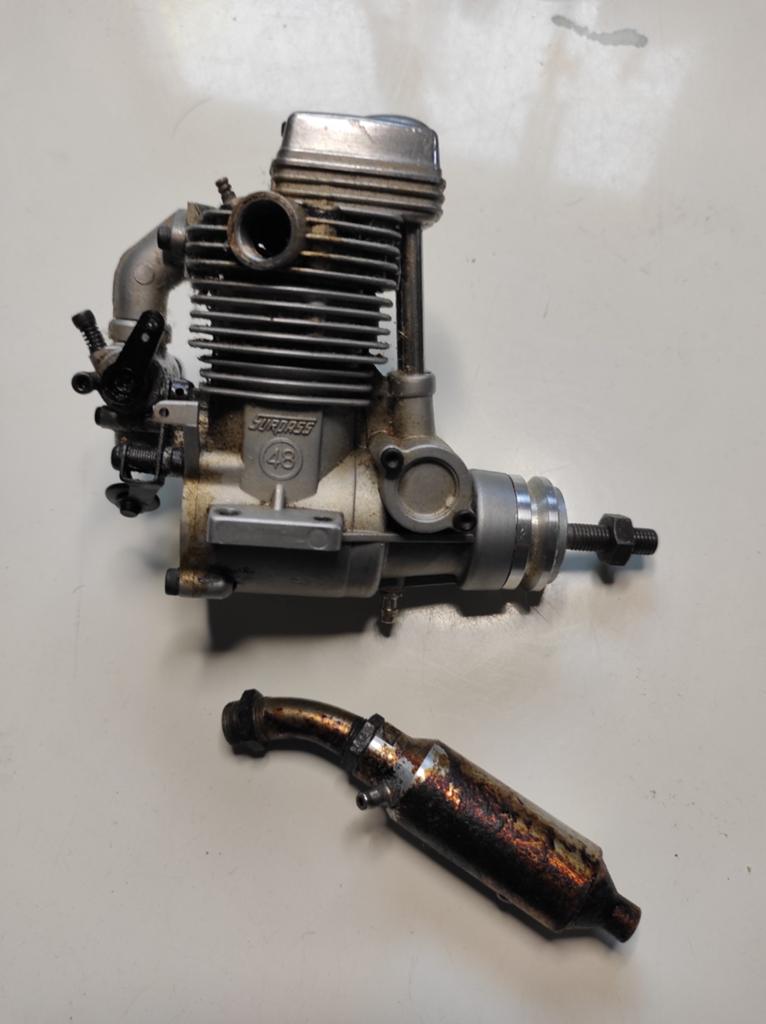 OS Max 48 FS om te reviseren., Hobby en Vrije tijd, Modelbouw | Radiografisch | Vliegtuigen, Ophalen of Verzenden