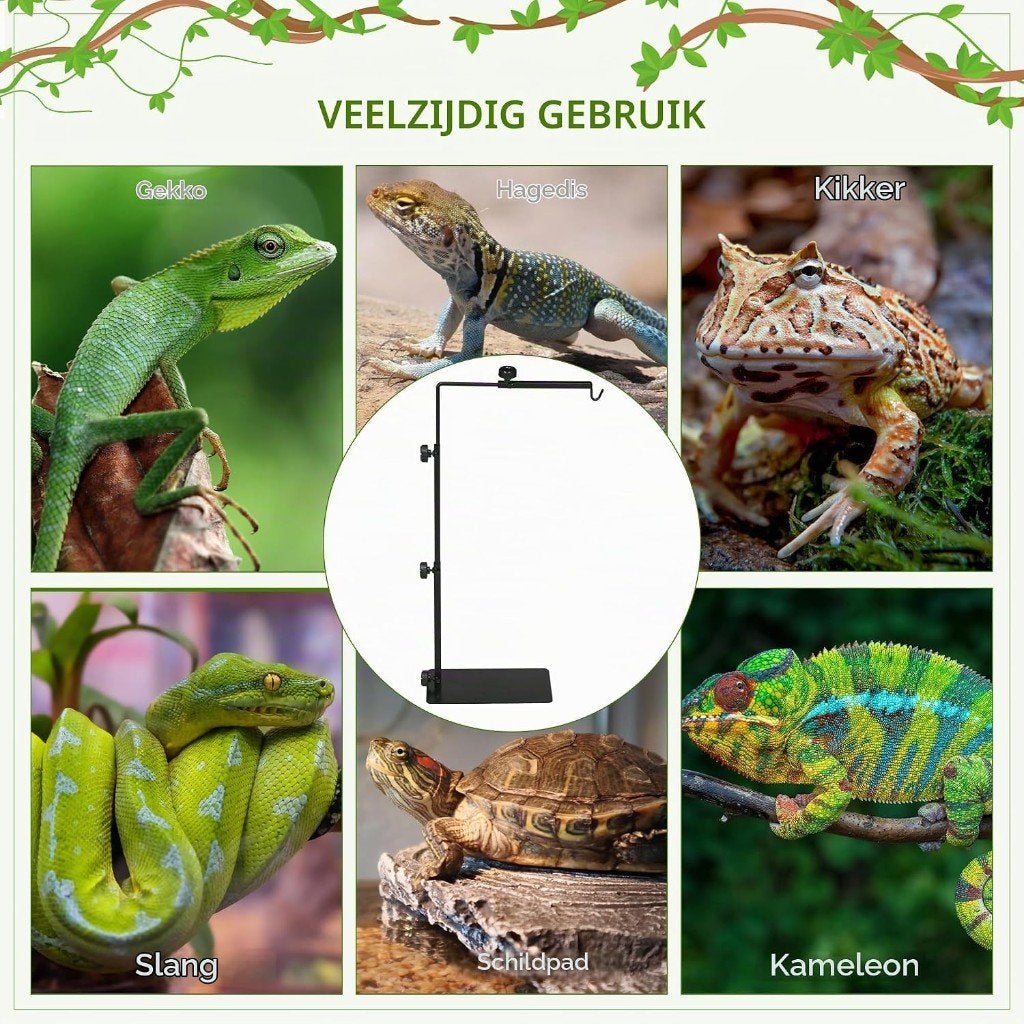 Pawhut lampenstandaard reptielen, Dieren en Toebehoren, 0 tot 2 jaar