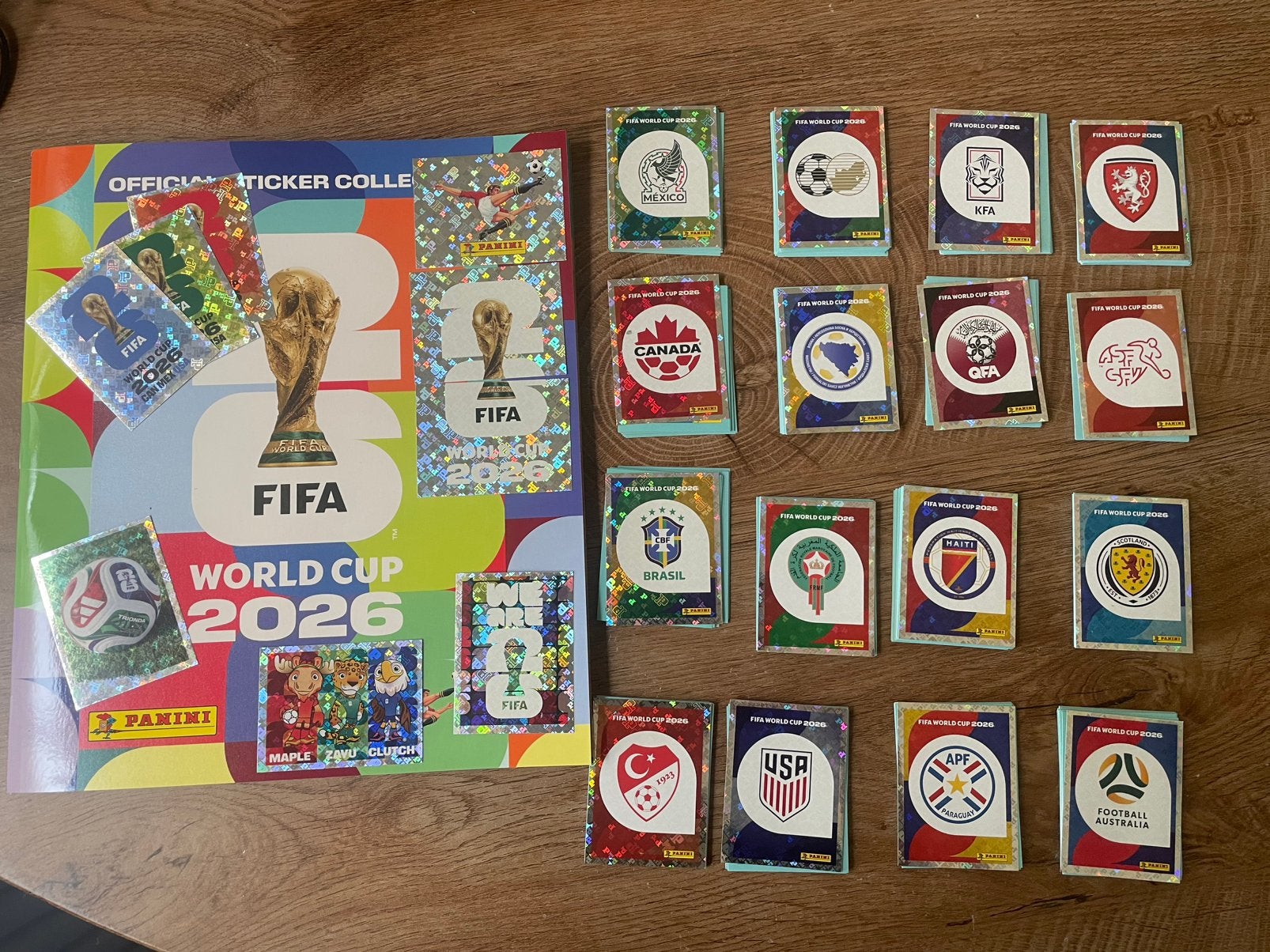 Panini WK 2026 – Complete set 980 stickers + leeg album, Ophalen of Verzenden, Sticker