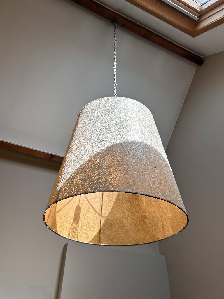 Stijlvolle lampenkap, Huis en Inrichting, Lampen | Lampenkappen, Ophalen, Bruin, Rond, Zo goed als nieuw