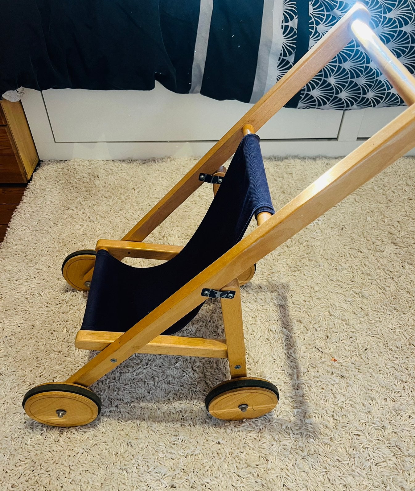 Houten poppenwagentje 3+, Kinderen en Baby's, Ophalen, Gebruikt