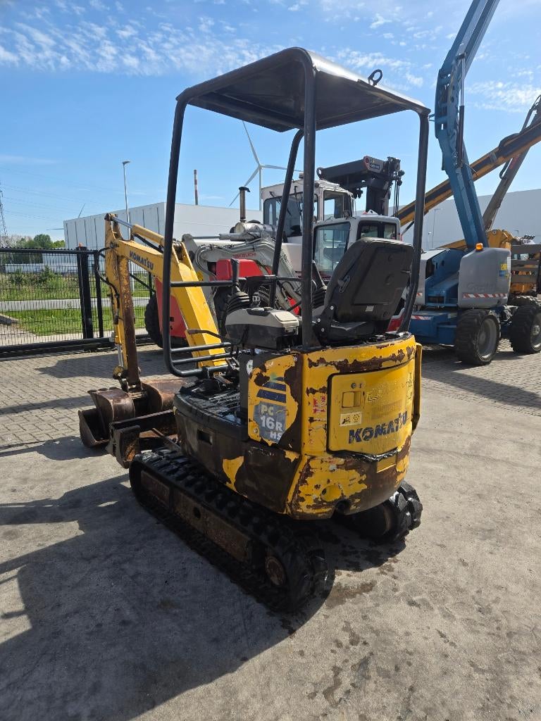 Komatsu PC 16R, Ophalen, Graafmachine