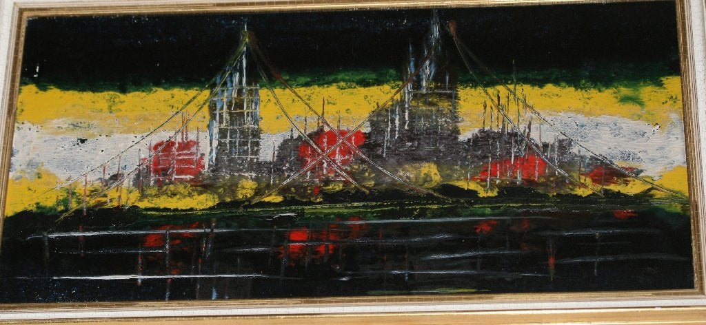 Schilderij Olie op paneel Niet gesigneerd, Antiquités & Art, Art | Peinture | Classique, Enlèvement ou Envoi, Panneau