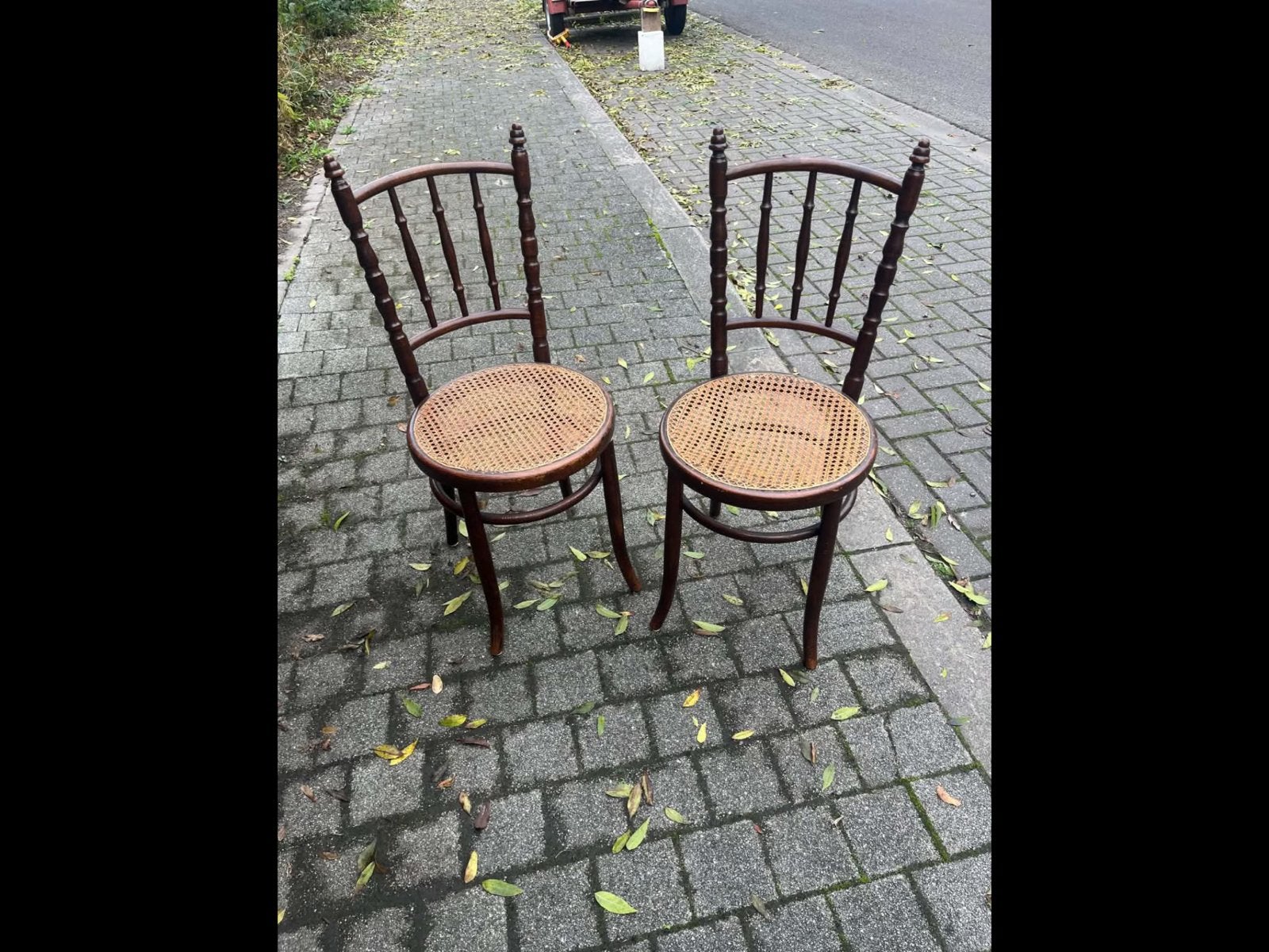 Antieke stoelen set van 2, Tuin en Terras, Ophalen, Zo goed als nieuw