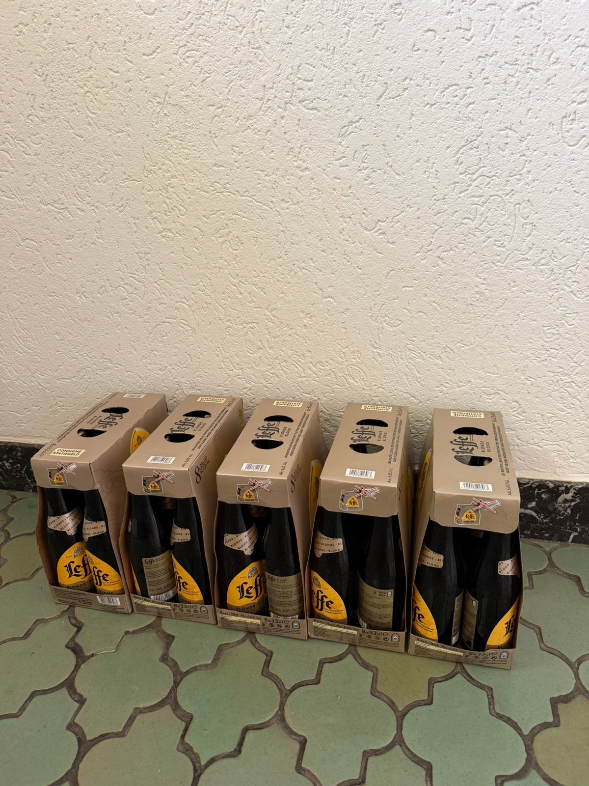 5 x 8 Leffe Blond, Ophalen