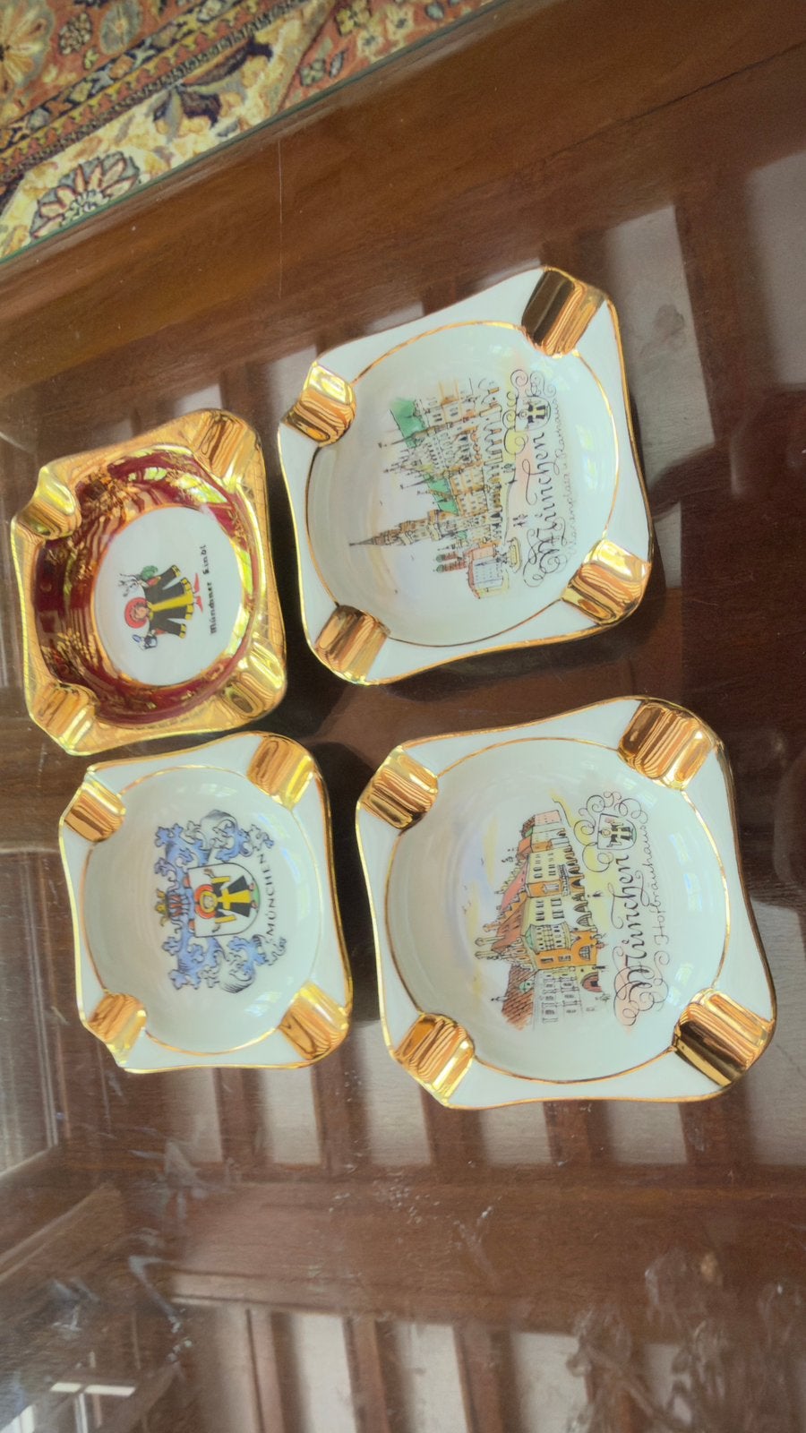 Lot de 4 superbes cendriers, Enlèvement, Comme neuf