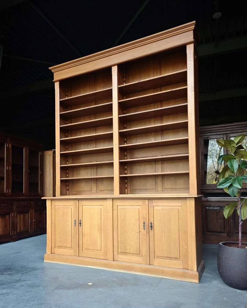 Wauw! Mega hoge bibliotheekast | Boekenkast eikenhout #2373, Antiek en Kunst, Ophalen of Verzenden
