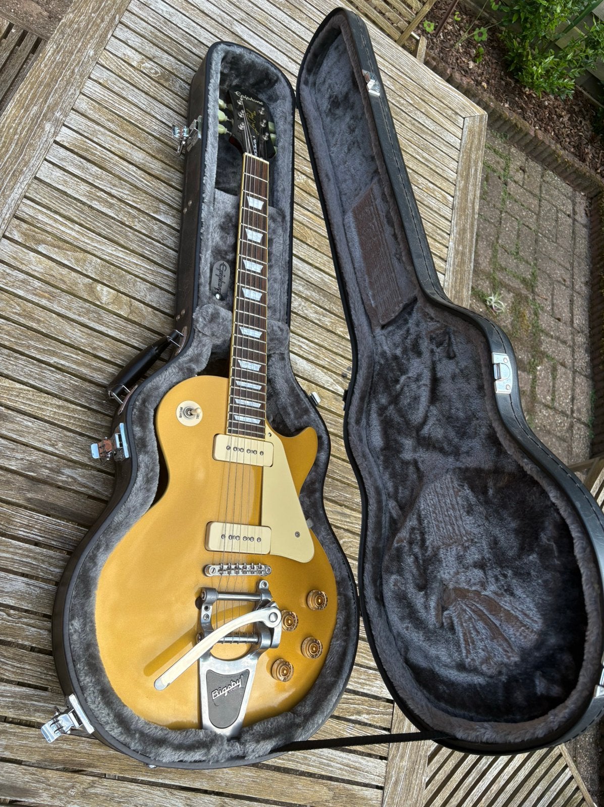 Epiphone 1956 Les Paul Standard PRO Goldtop, Muziek en Instrumenten, Snaarinstrumenten | Gitaren | Elektrisch, Ophalen, Zo goed als nieuw