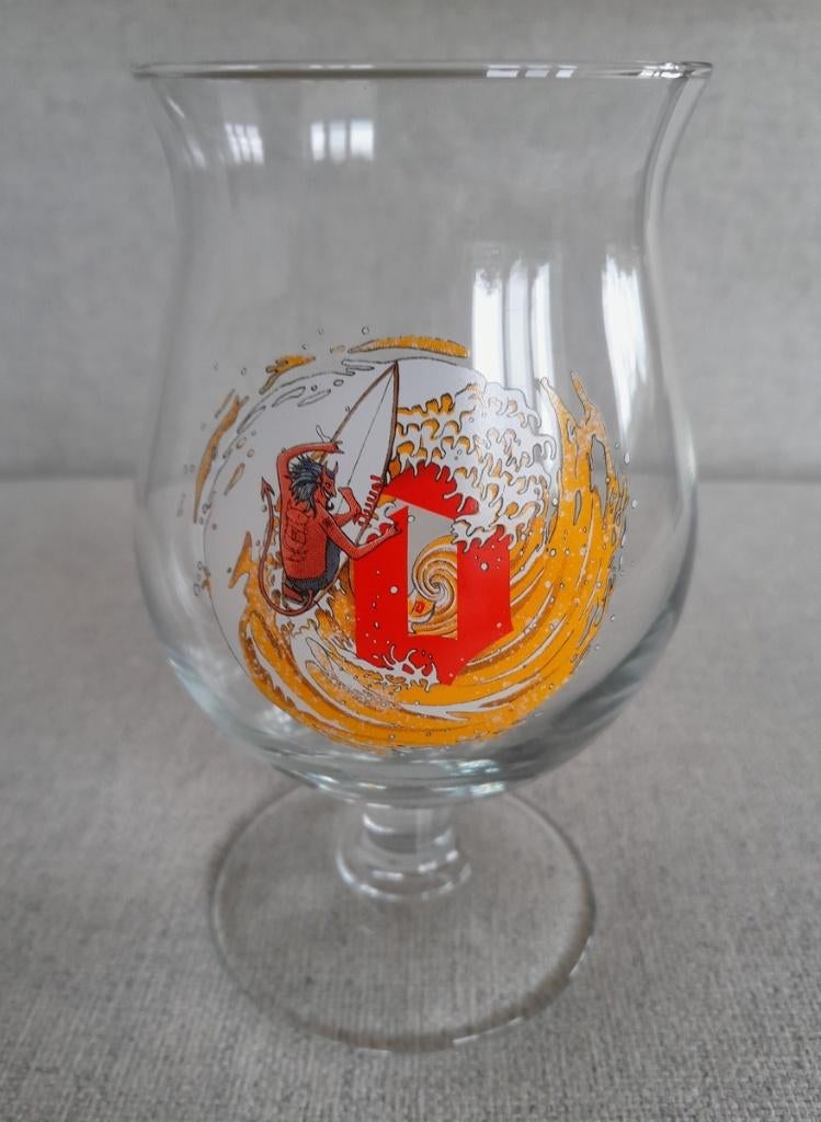 Duvel Tornado Kobe De Keyzer glas bierglas, Ophalen of Verzenden, Bierglas