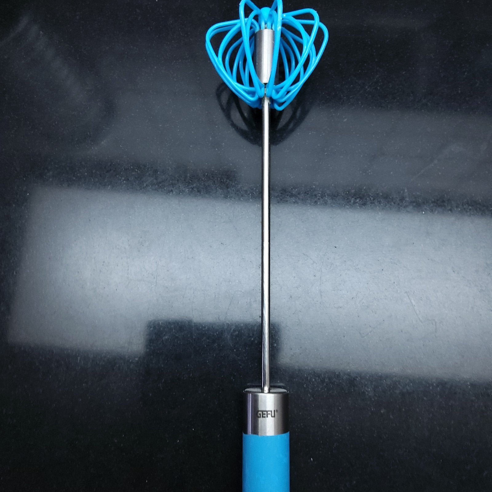 Roterende Garde – Handmatige Mixer (Blauw/RVS), Ophalen of Verzenden, Zo goed als nieuw, Kunststof