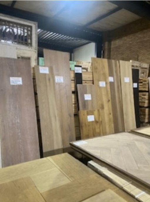 ECHTE HOUTEN VLOEREN EIKEN VISGRAAT PARKET!!, Tuin en Terras, Ophalen