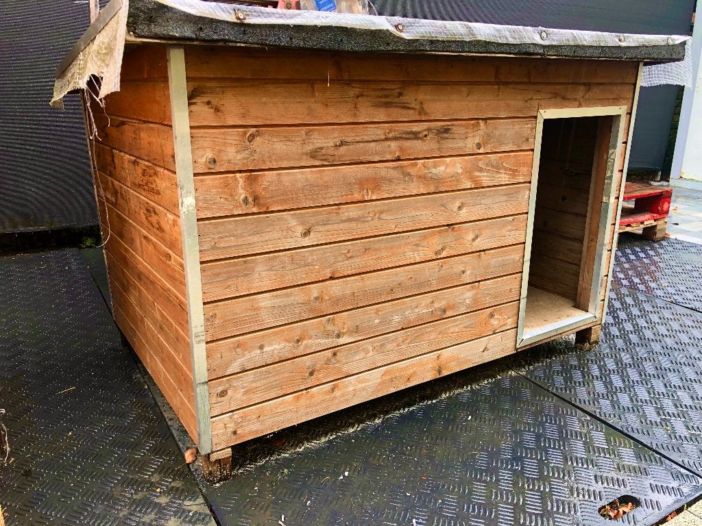 Hondenhok voor buiten XL, Dieren en Toebehoren, Hondenhokken, Ophalen, 100 cm of meer, Hondenhok, 110 cm of meer