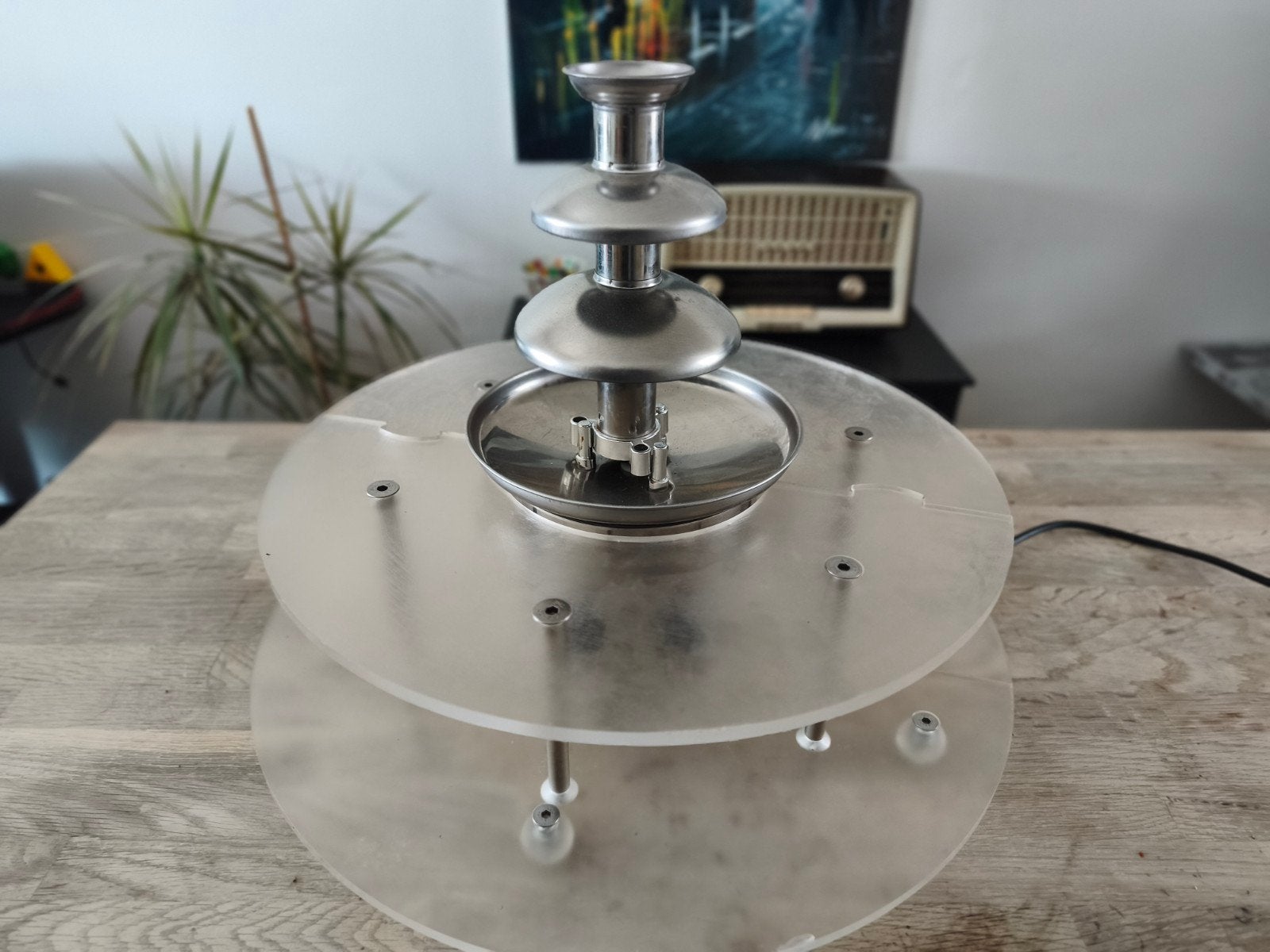 fontaine à chocolat avec plexiglas pour placer les aliments, Enlèvement ou Envoi