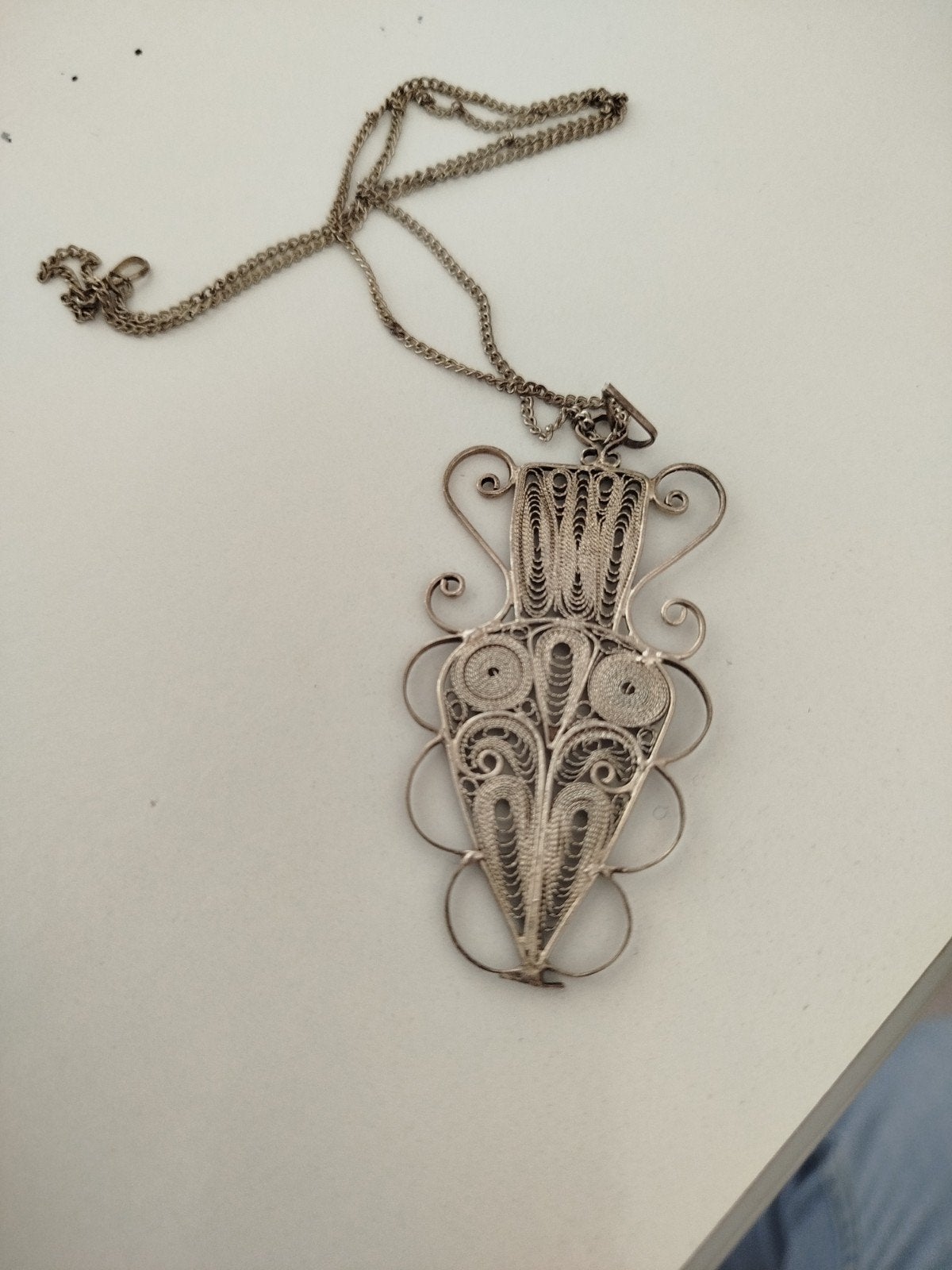Pendentif en métal de Tunisie 1970, Enlèvement ou Envoi, Argent, Argent