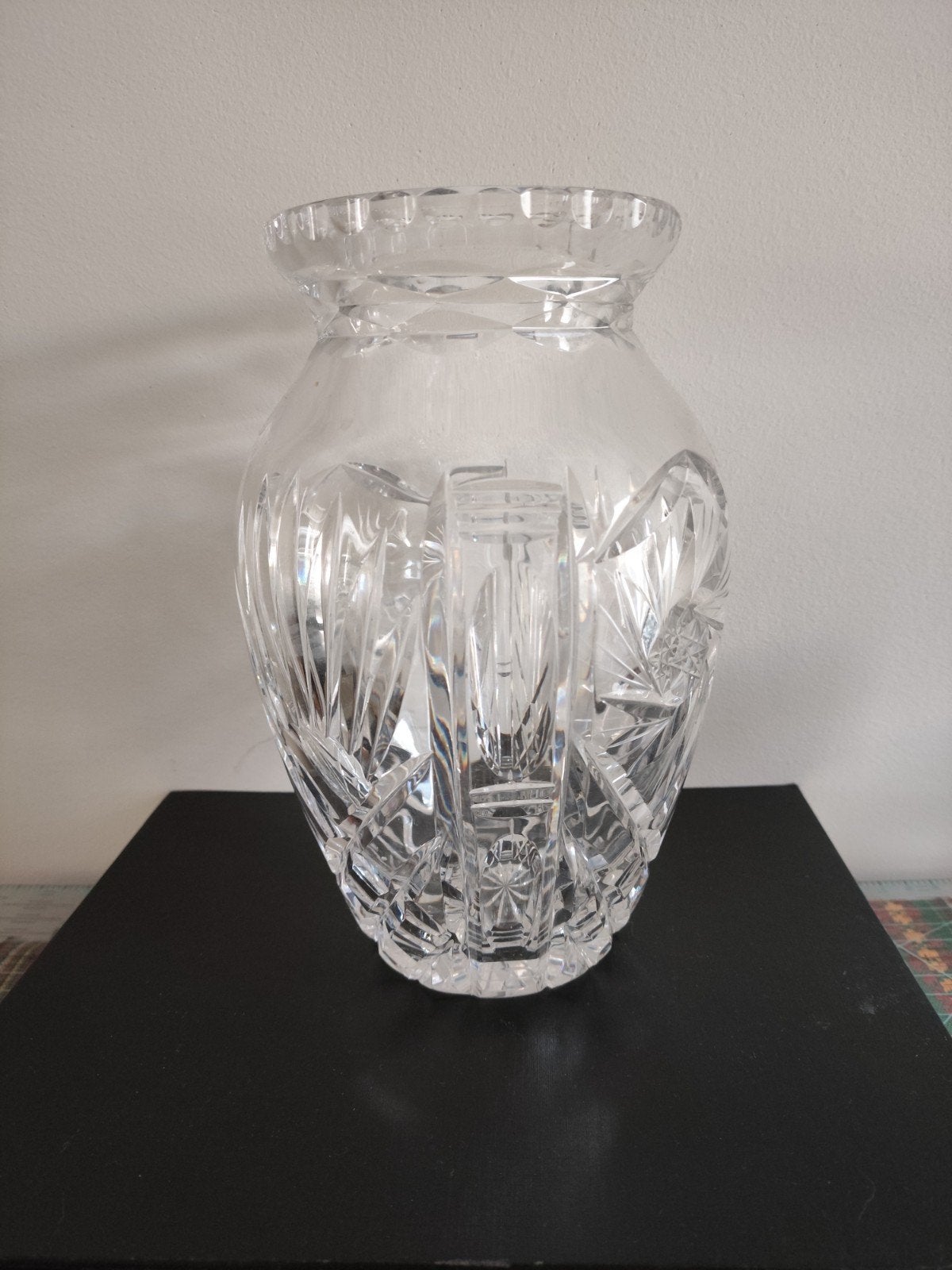 Kristallen vaas – zo goed als nieuw, Antiquités & Art, Antiquités | Verre & Cristal, Enlèvement ou Envoi