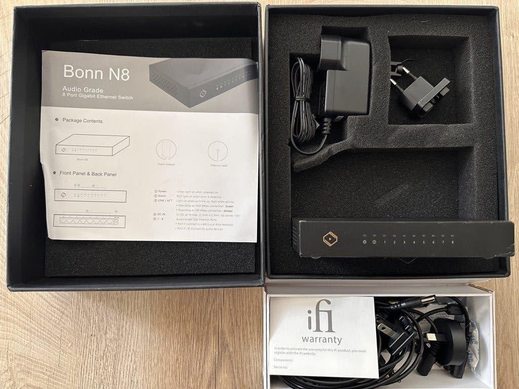 switch ethernet Silent Angel Bonn 8 + alimentation ifi audio, Enlèvement ou Envoi, Comme neuf