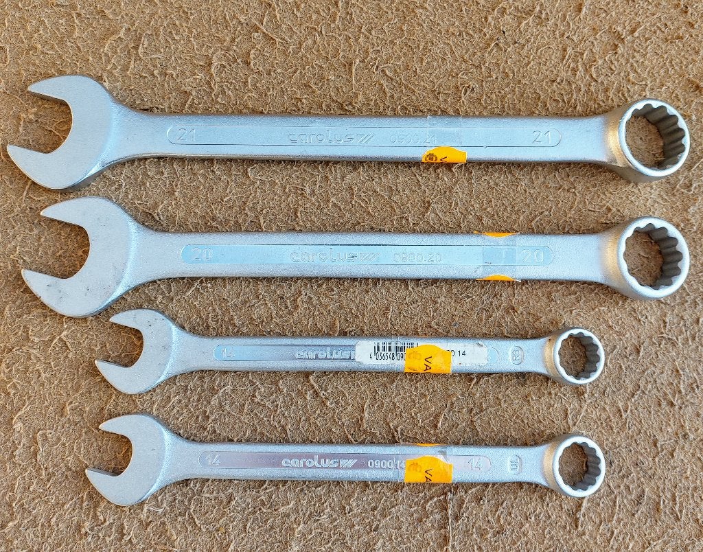 Steek-ringsleutels-merk: Carolus., Doe-het-zelf en Bouw, Gereedschap | Handgereedschap, Ophalen of Verzenden, Nieuw, Sleutel/ratel