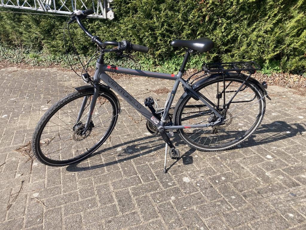 herenfiets Venturelli milano frame 53cm, Fietsen en Brommers, Gebruikt, Versnellingen, Schijfrem, 53 tot 57 cm