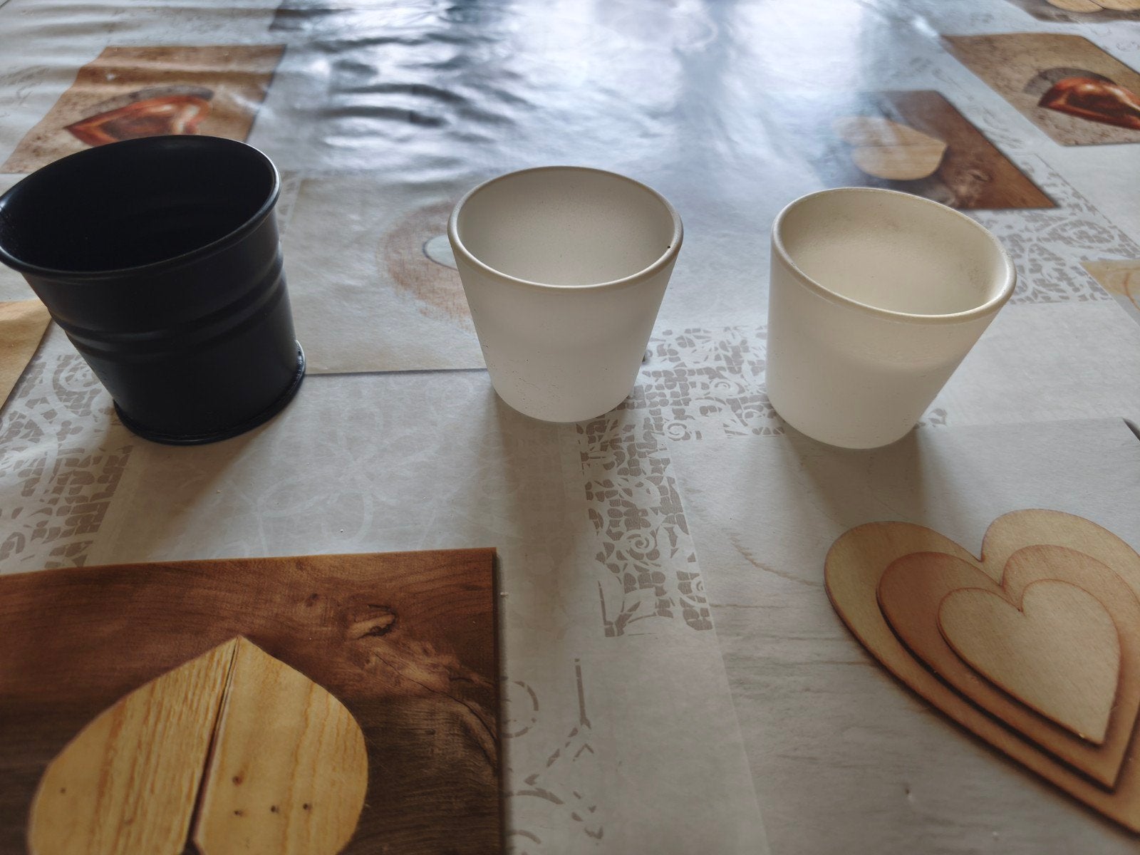 3 potjes voor plantjes, Ophalen