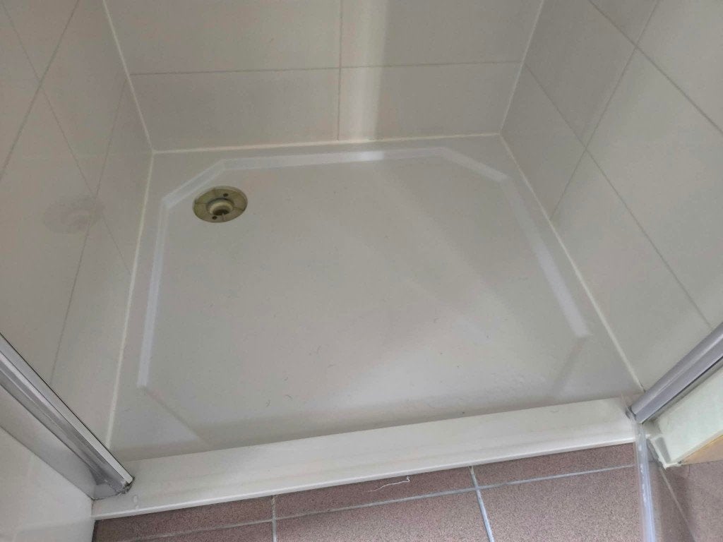 Douchebak merk Duravit te koop, Ophalen, Gebruikt, Steen, Douche