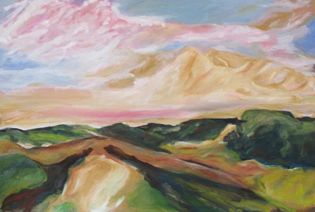 landschap   paysage 150x100 cm, Ophalen