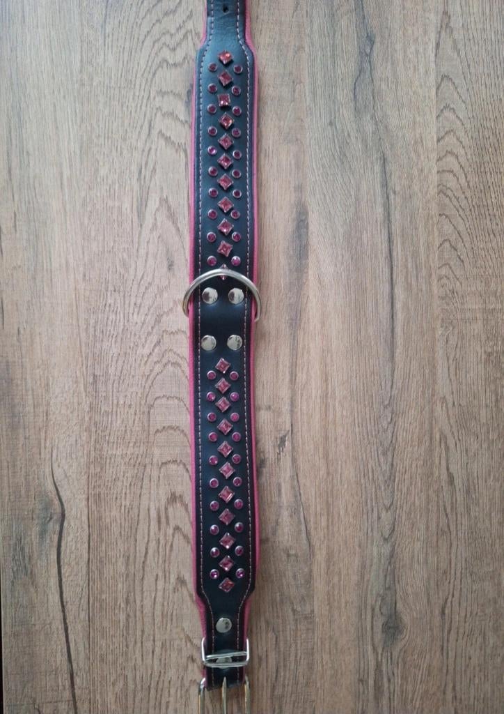 Prachtige leder halsband nieuwstaat - lengte 70 cm, Dieren en Toebehoren, Ophalen of Verzenden