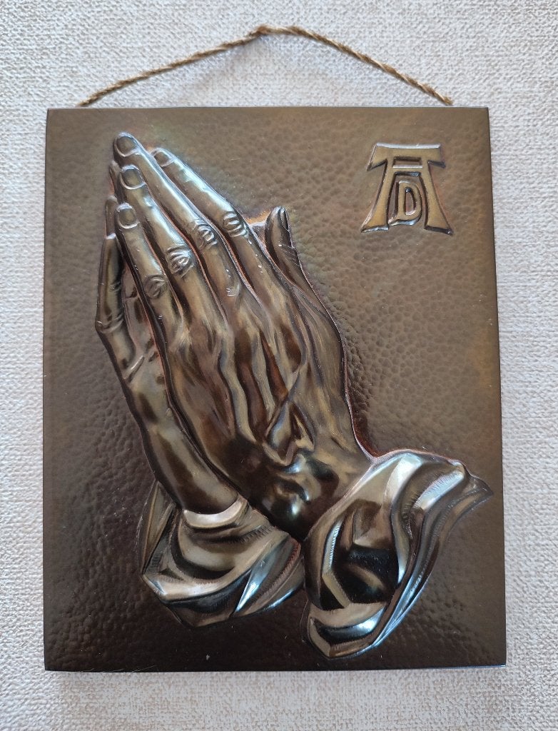 Plaque murale "Mains en prière" Dürer. Germany. Années 60, Enlèvement ou Envoi, Utilisé, Autres types, Christianisme | Catholique