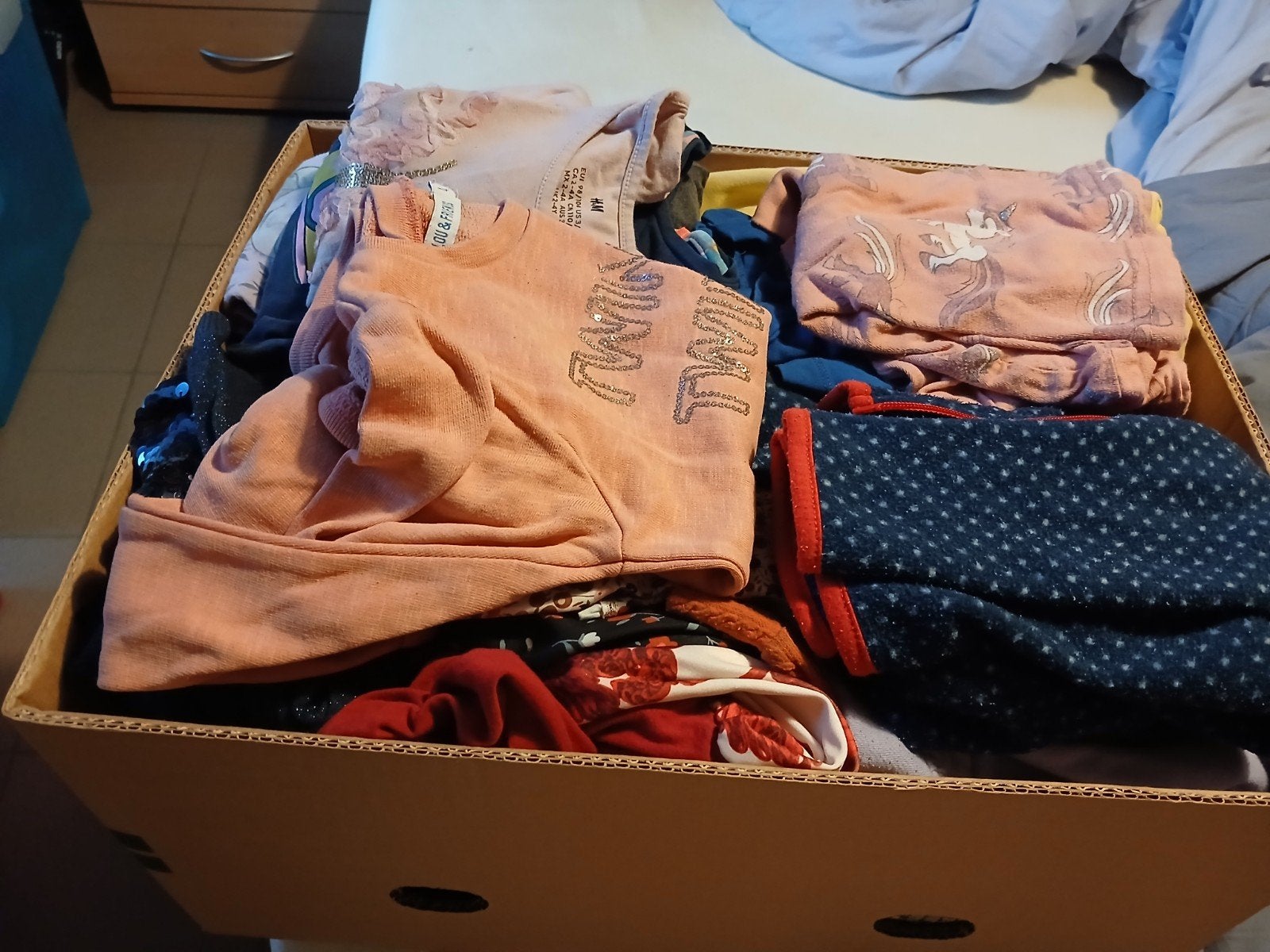 pakket meisjeskleding voor de winter maat 104, Ophalen, Gebruikt, Meisje