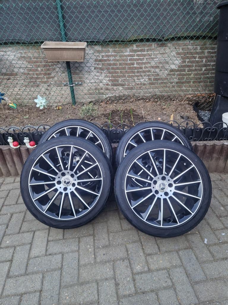 Mercedes breedset 19 inch 5x112, Auto-onderdelen, Ophalen, 19 inch, Zomerbanden, Band(en)