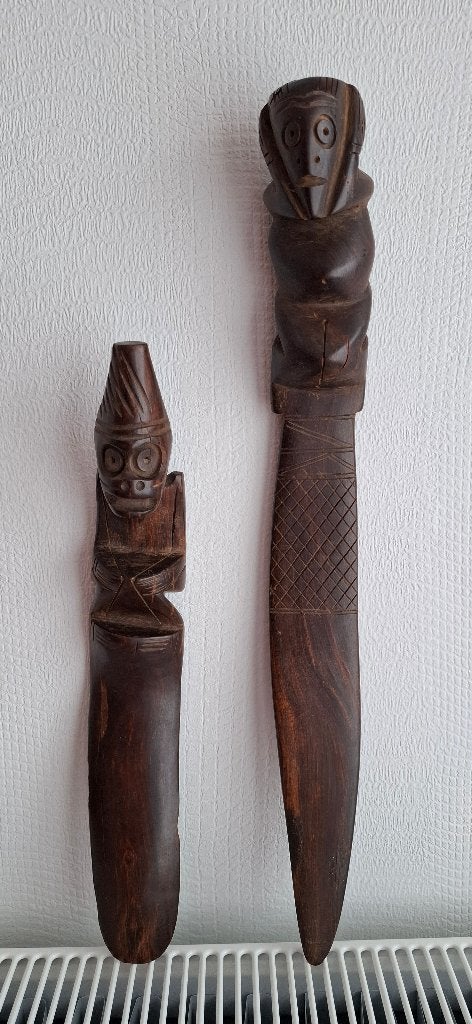 Houten Afrikaanse Beelden, Ophalen, Overige onderwerpen, Houtsnijwerk, Handgemaakt