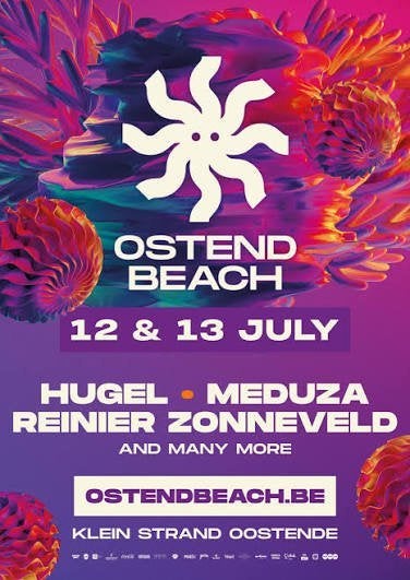 4 kaarten ostend beach festival - achteraf betaling mogelijk, Ophalen of Verzenden