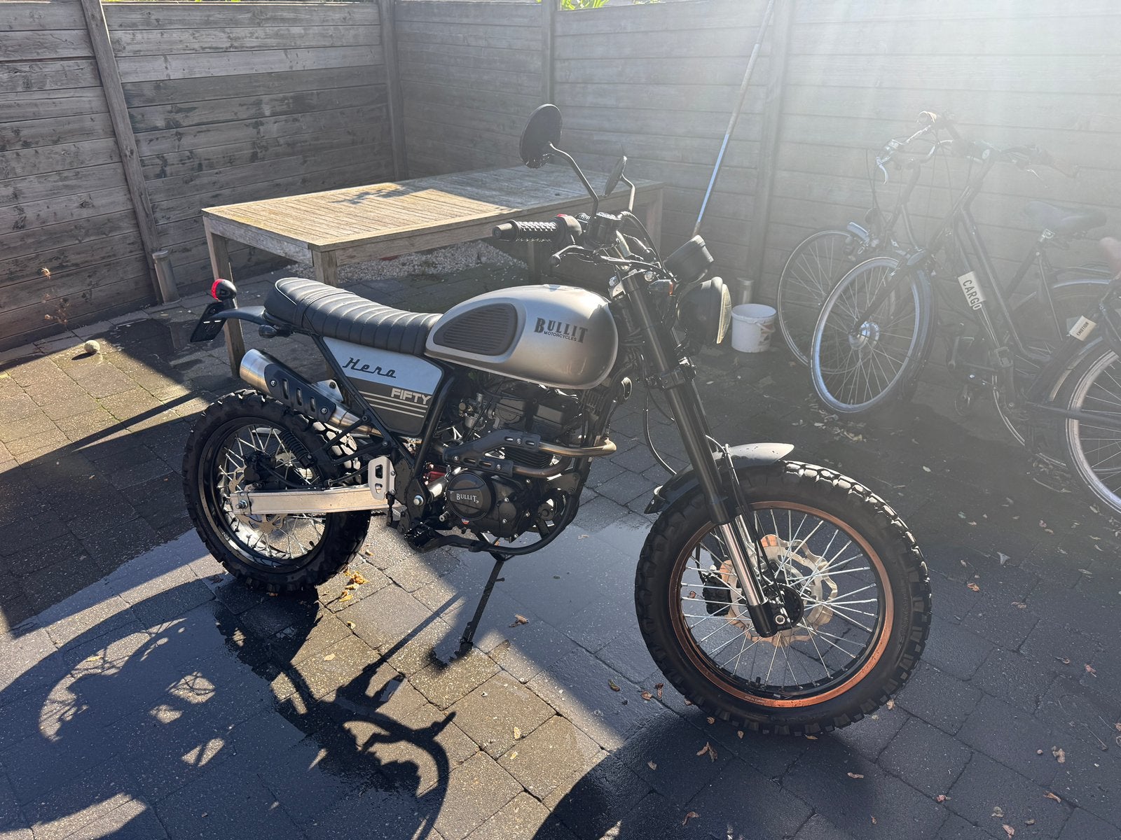 Bullit hero 50, Fietsen en Brommers, Ophalen, 50 cc, 5 versnellingen, Klasse B (45 km/u)