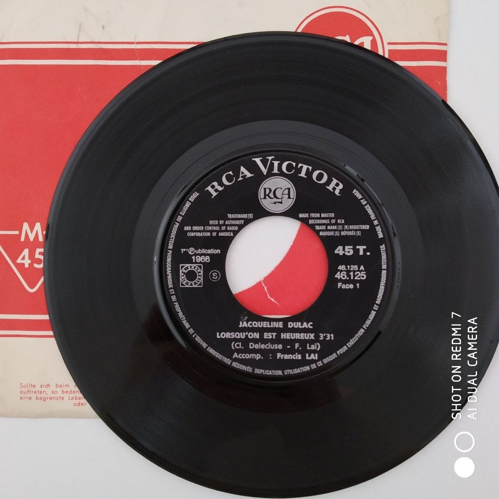 JACQUELINE DULAC 1966 45t 7"., Enlèvement ou Envoi, 7 inch, Utilisé, EP