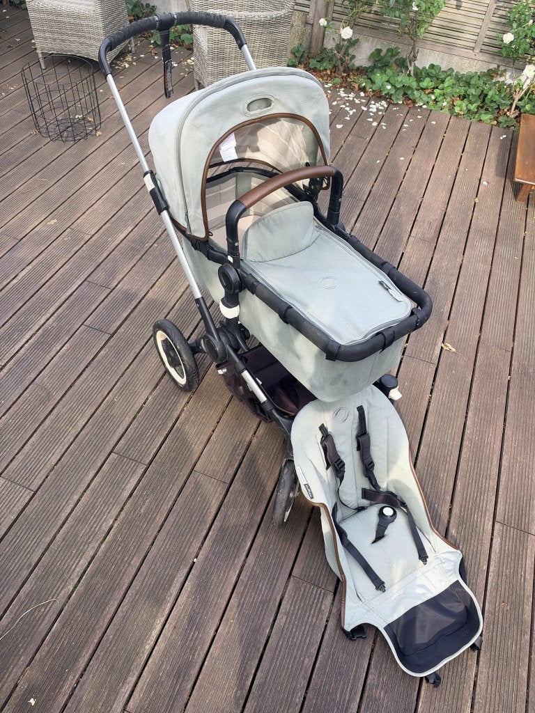 Bugaboo Buffalo kinderwagen met reiswieg en zitje, Ophalen, Gebruikt, Bugaboo, Combiwagen