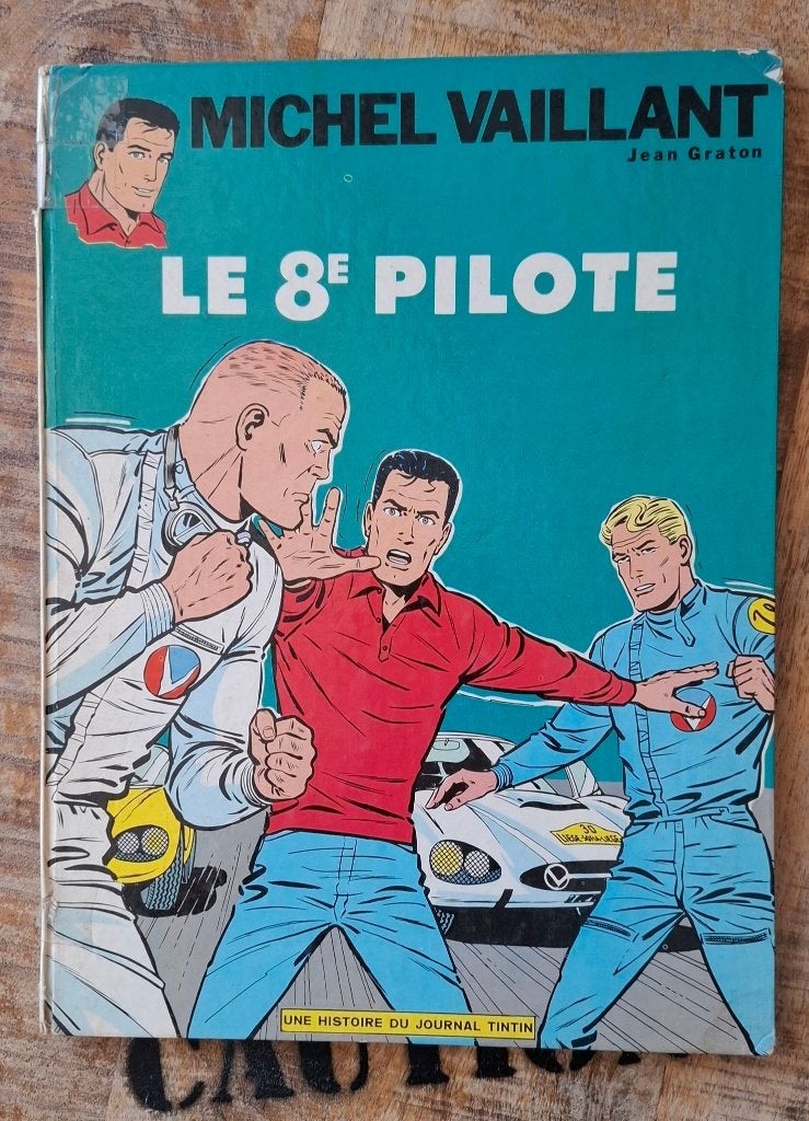 BD MICHEL VAILLANT #8 Le 8e Pilote Editions du LOMBARD 1966, Jean Graton, Enlèvement ou Envoi, Une BD, Utilisé