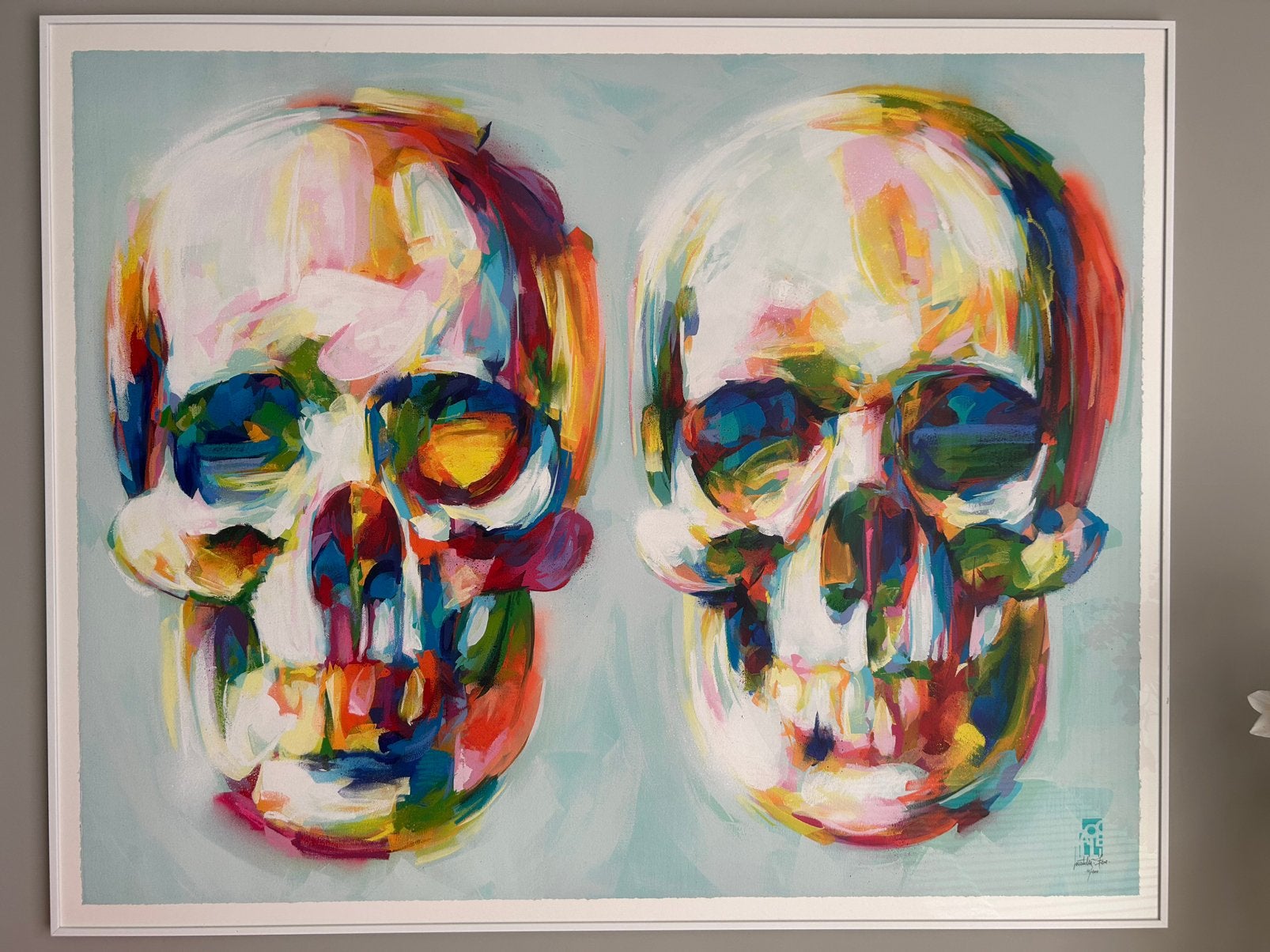 TWYYNZ -Steve Locatelli (2022), Sérigraphie, Abstrait, Enlèvement, Encadré