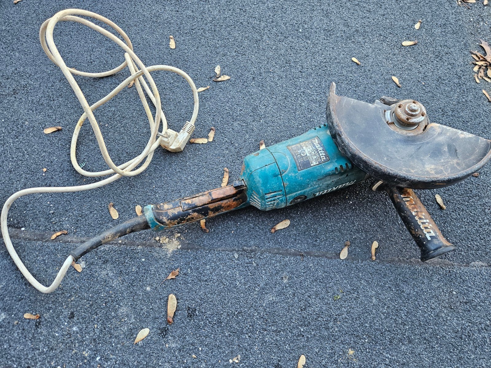 disqueuse makita ga9020, Enlèvement